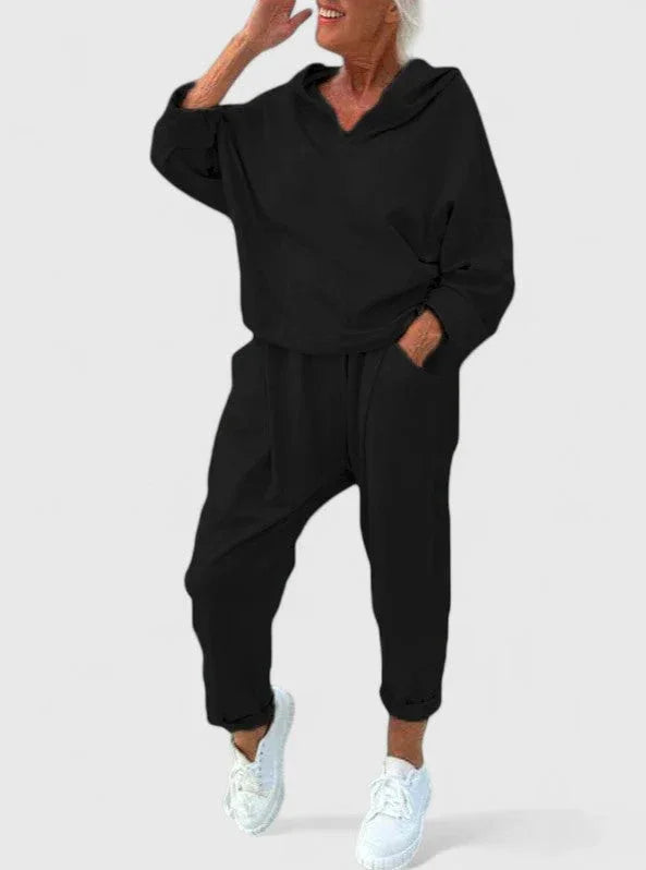 Comfortable Hooded Sweatshirt Set