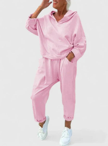 Comfortable Hooded Sweatshirt Set