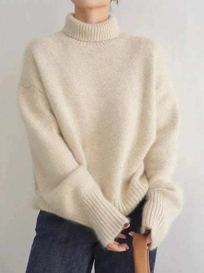 Luxe Cashmere Turtleneck Sweater