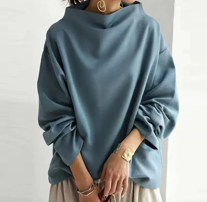High-Neck Casual Top