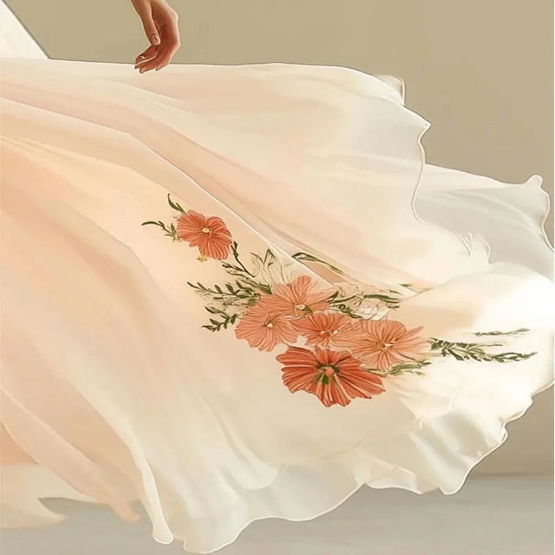 Elegant High Waist V-Neck Party Dress