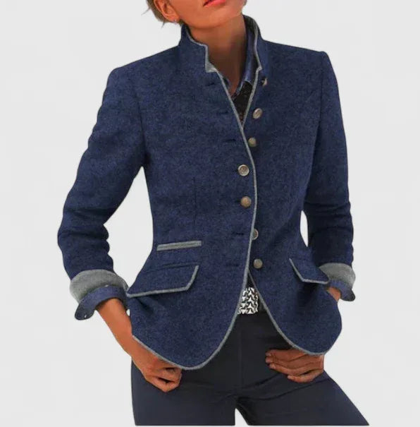 Classic Wool Blend Blazer