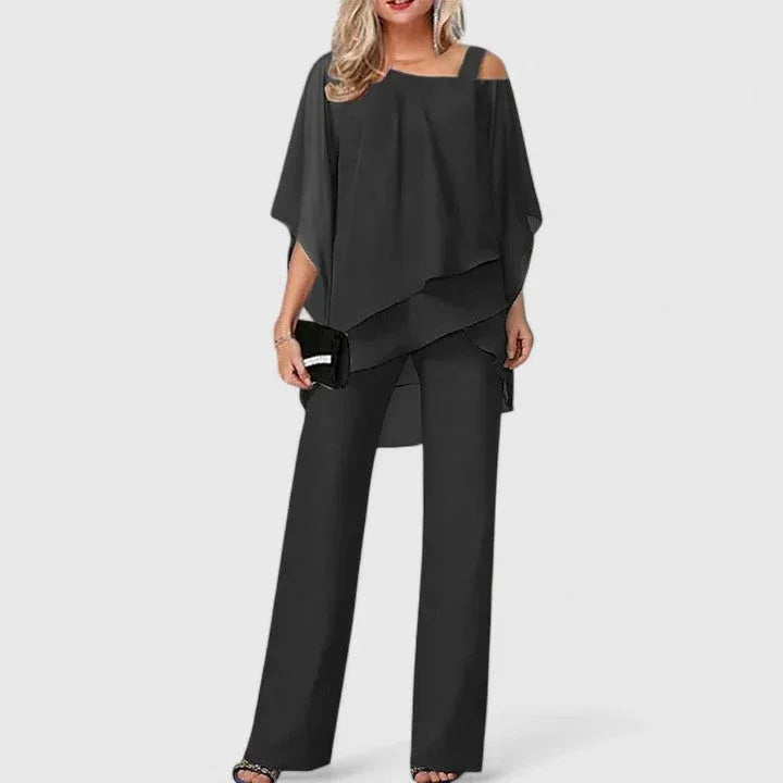 Elegant Two-Piece Pant Set